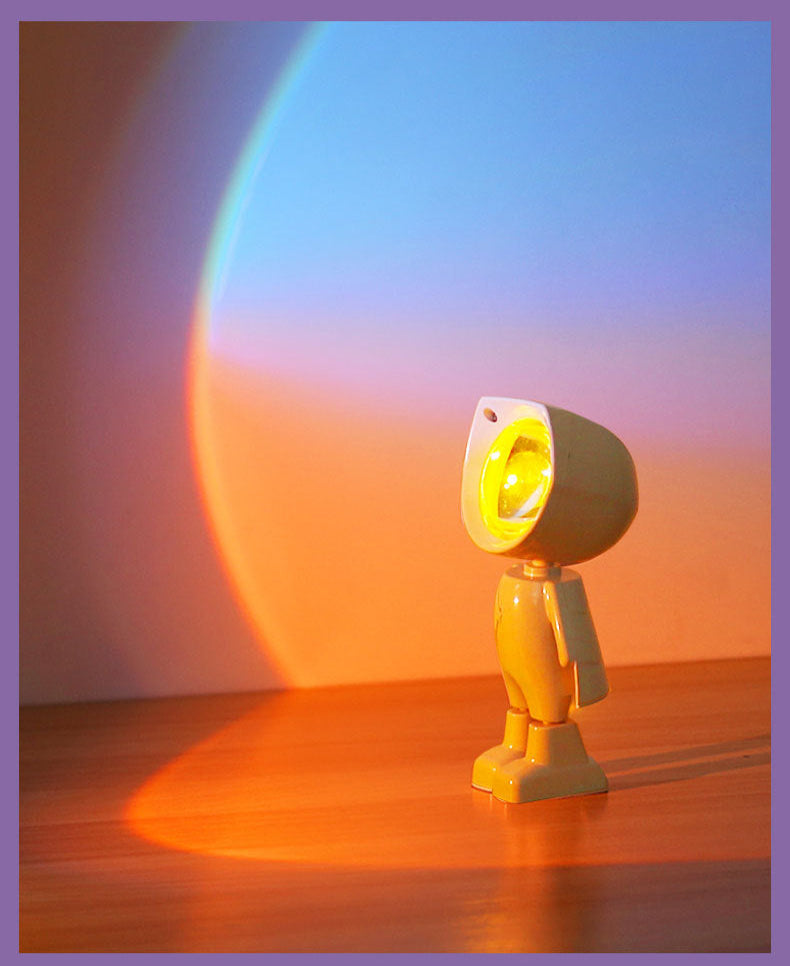 Mini Robot Sunset Projector Light