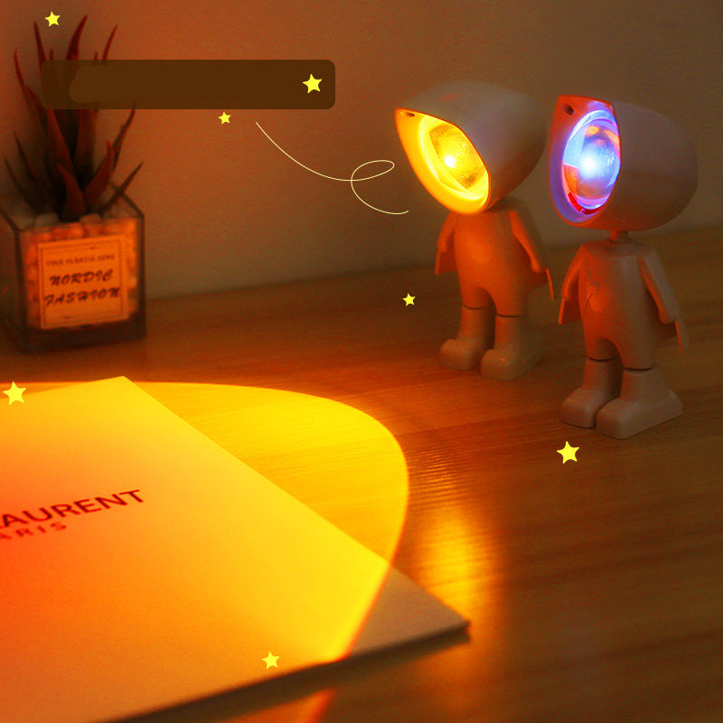 Mini Robot Sunset Projector Light