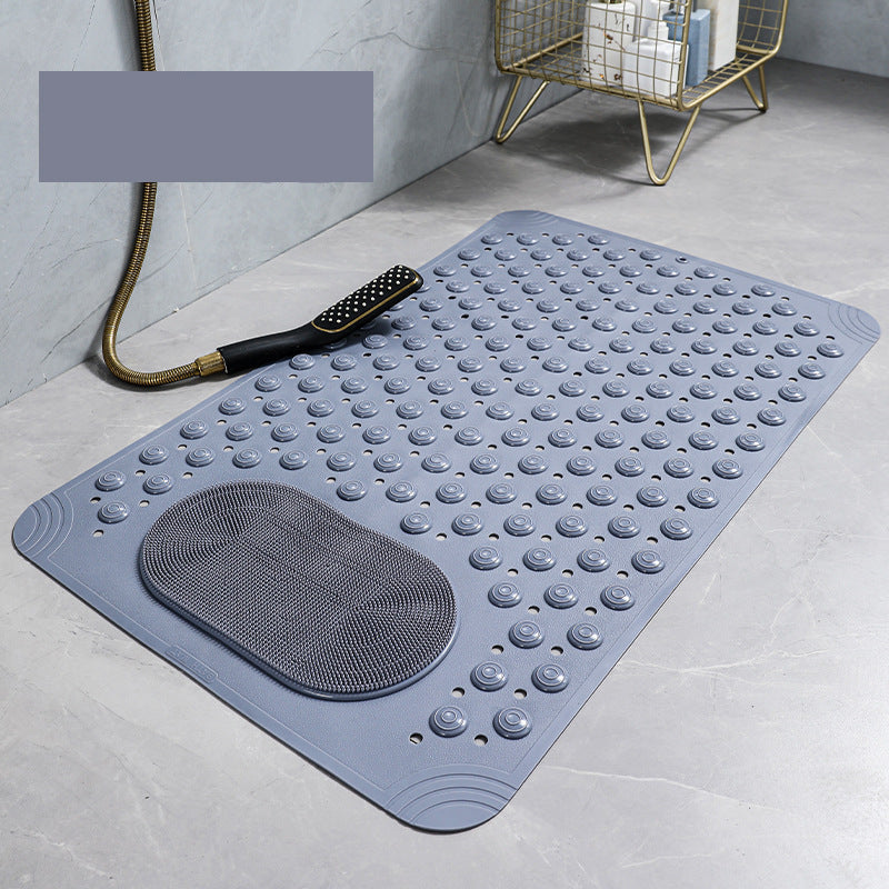 Non-Slip Bath Mat with Brush